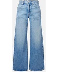 SLVRLAKE Denim - Selena Mid-Rise Wide-Leg Jeans - Lyst