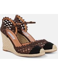 Aquazzura - Sunburst 120 Espadrille Wedges - Lyst