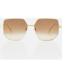 Cartier - Santos De Cartier Square Sunglasses - Lyst