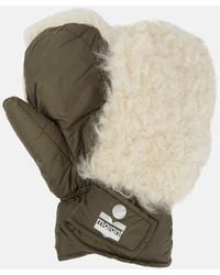Isabel Marant - Naerka Shearling-paneled Mittens - Lyst