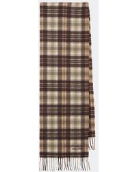 Acne Studios - Checked Fringed Cashmere And Wool Scarf - Lyst