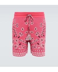 Alanui - Bandana Cotton-Blend Pique Shorts - Lyst