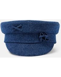 Ruslan Baginskiy - Embellished Denim Newsboy Cap - Lyst