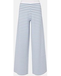 Max Mara - Fingere Striped Wide-Leg Pants - Lyst