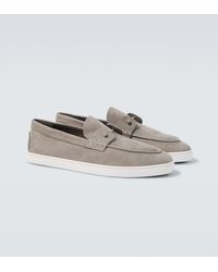 Christian Louboutin - Chambeliboat Leather Slip-On Shoes - Lyst