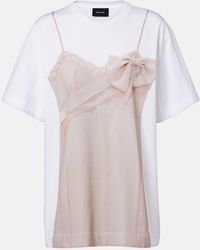 Simone Rocha - Trompe L'Oil Cotton Jersey T-Shirt - Lyst