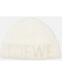 Loewe - Logo Wool Beanie - Lyst