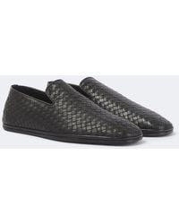 Bottega Veneta - Palazzo Intrecciato Leather Slip-On Shoes - Lyst