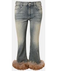 Balenciaga - Low-Rise Capri Jeans - Lyst