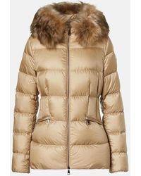 Moncler - Daunenjacke Boed Mit Shearling - Lyst