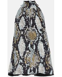 Proenza Schouler - Printed High-Neck Top - Lyst