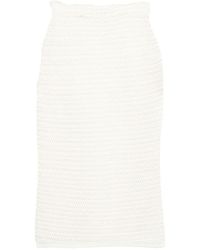 Dorothee Schumacher - Modern Textures Crochet Pencil Skirt - Lyst