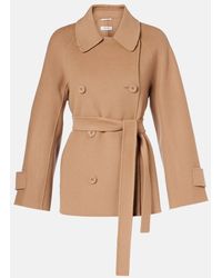 Max Mara - Max Mara Louis Virgin Wool Peacoat - Lyst