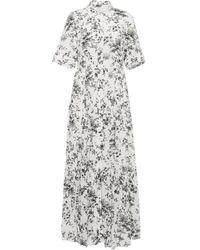 Erdem Kate Floral Cotton Maxi Dress - White