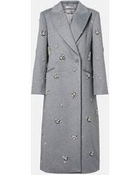 Jonathan Simkhai - Gianni Embellished Wool-Blend Coat - Lyst