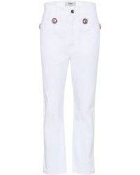 fendi white jeans