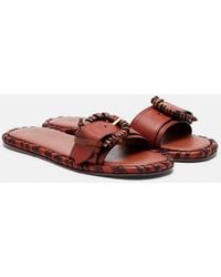 Zimmermann - Alchemy Leather Slides - Lyst