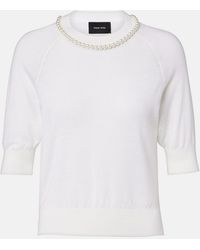 Simone Rocha - Embellished Wool And Silk Top - Lyst