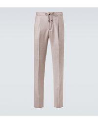 Slowear - Virgin Wool Flannel Slim Pants - Lyst