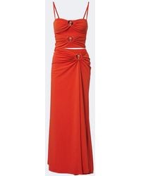 Christopher Esber - Orbit Gathered Cutout Maxi Dress - Lyst