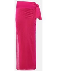 Eres - Peplum Cotton Beach Cover-Up - Lyst