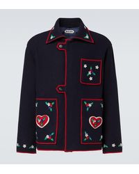 Bode - Carroll Embroidered Wool Jacket - Lyst