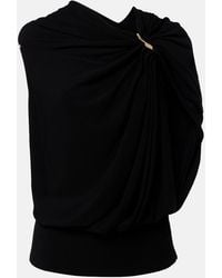Sportmax - Draped Crepe Top - Lyst