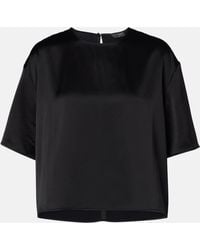 Leset - T-Shirt Bard En Satin - Lyst