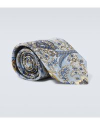 Etro - Cravate en jacquard de soie a fleurs - Lyst