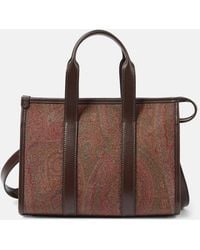 Etro - Bauletto Large Paisley Canvas Tote Bag - Lyst