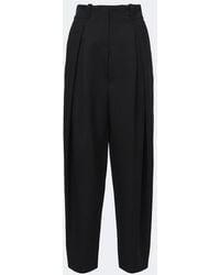 Givenchy - Pinch Pleated Wool Wide-Leg Pants - Lyst