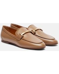 Tod's - Loafers Barretta Aus Leder - Lyst