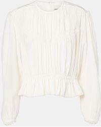 Isabel Marant - Gelina Crepe De Chine Blouse - Lyst