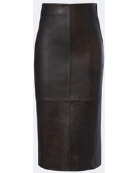 Arma - Leather Pencil Skirt - Lyst