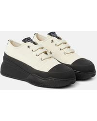 Stella McCartney - Loop Canvas Platform Sneakers - Lyst