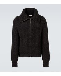 Lemaire - Alpaca And Yak Wool Zip-Up Cardigan - Lyst