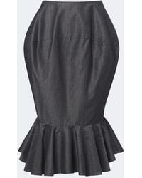 Jacquemus - Palmier Cotton And Mohair-Blend Midi Skirt - Lyst