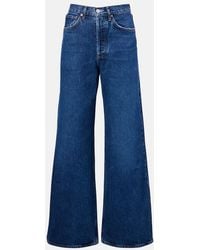 Agolde - Dame Jean No Cuff High-Rise Wide-Leg Jeans - Lyst