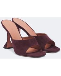 AMINA MUADDI - Lupita Suede Mules - Lyst