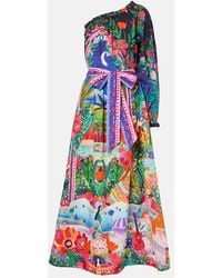 CAMILLA - One Shoulder Cotton Maxi Dress - Lyst