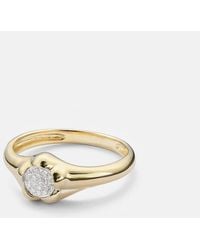 STONE AND STRAND - Crosby 10Kt Ring With Diamonds - Lyst