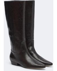 Veronica Beard - Gabrielle Leather Knee-High Boots - Lyst