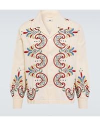 Bode - Carnival Embroidered Cotton Shirt - Lyst