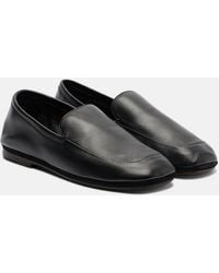 Lemaire - Outdoor Leather Slip-On Shoes - Lyst