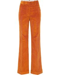 Orange straight pants Clearance