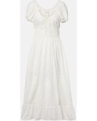 Faithfull the Brand - Sunniva Cotton Midi Dress - Lyst