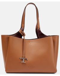 Tod's - Small Leather Tote Bag - Lyst