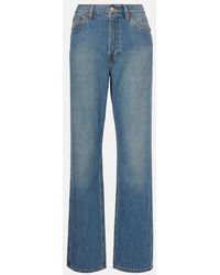 RE/DONE - 90S High-Rise Straight Jeans - Lyst