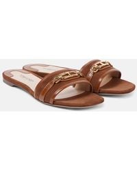 Tom Ford - Whitney Stadium T Leather Slides - Lyst