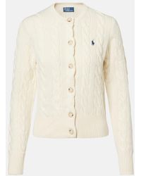 Polo Ralph Lauren - Cardigan Trenzado De Lana Y Cachemir - Lyst